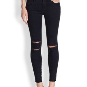 J Brand '822' Cropped Skinny Jeans in Blue